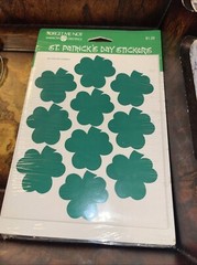 Vintage Shamrock Stickers St. Patrick’s Day Forget Not American Greetings Irish