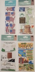 JOLEE’S BOUTIQUE Lot of 10 Dimensional Scrapbooking Stickers TRAVEL DESTINATIONS