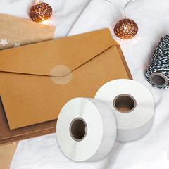 Misofuki 1″ Clear Circle Stickers (1000 Pcs), Transparent Self-Adhesive Seals fo