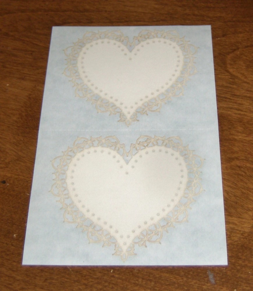 Mrs. Grossman Sticker Sheet ~ Paper Whisper Off White Lace Heart (1989)