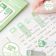 120 Sheets Writable Label Page Marker Bookmarks Clear PET Adhesive Notes Pad