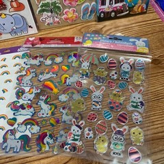 Sticker Lot of 15 packs Summer animals Easter cactus forest friends #3
