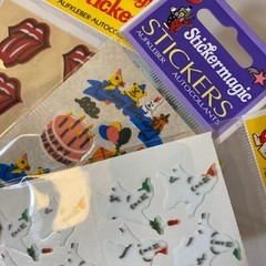 Stickermagic Stickers Set Birthday Smiley Ghosts Wizards Lips