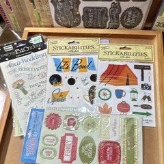 Crafter’s Square Stickabilities Scrapbooking Lot: Stickers & Rub-On, Holiday