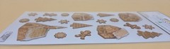 Christmas Paper Crafts Gingerbread 19pc Stickers, BRAND NEW