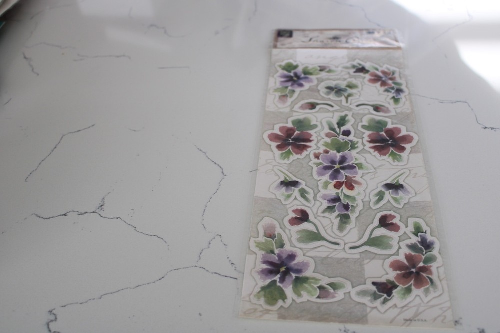 Die Cuts With A View Sharon Ann Collection Floral Sprays Green Garden Scrapbook