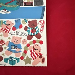 Vintage Sandylion Christmas Eve With The Bears Maxi Activity Sticker Sheet