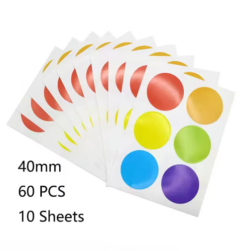 Colorful Round Dot Stickers Polka Circle Labels Crafts Office Classroom DIY