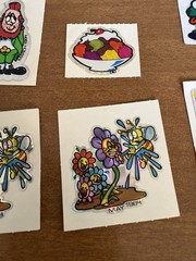 Vintage BJs Calendar Stickers Lot Of 6 Prismatic Stickers BJ BJ’s 1984 Frog