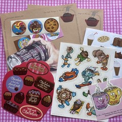 Vintage Chocolate Scratch Sniff Stickers & Stationery Hallmark Trend Scholastic