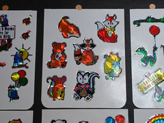 Vintage 1980s Stickers Prism Sparkle Unicorn Butterfly Rainbow Animal 12 Sheets