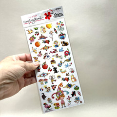Violette Mary Ingelbreit Minis Stickers Scrapbooking Junk Journaling Collage
