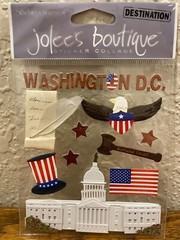 Jolee’s Boutique Scrapbooking Travel Stickers London, England; Washington DC Lot