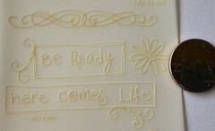 SEEK NOT OUTSIDE YOURSELF Rub-On Transfers (3-1/4”x 11”)Journey•Life•Card Making
