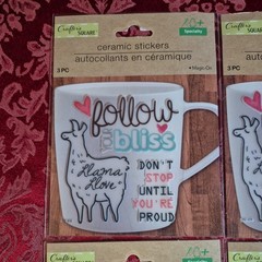 Crafters Square Ceramic Stickers Lot Of 9 All Are Brand New!!
