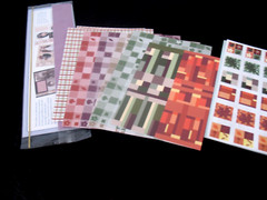 Lot Holly Days, Dazzle, quilted, flower buds strips.