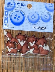 Dress it up Memory Mates~Out Foxed~ Fox Buttons 3D Craft Card Making Scrapbook ￼