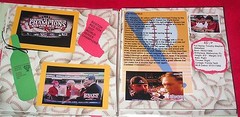 Boston Red Sox Collectible Home Made 2007 World Series Vintage Scrapbook Album
