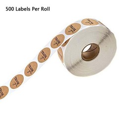 500pcs/roll Round Natural Kraft Thank You Stickers Seal Label Scrapbooking Decor