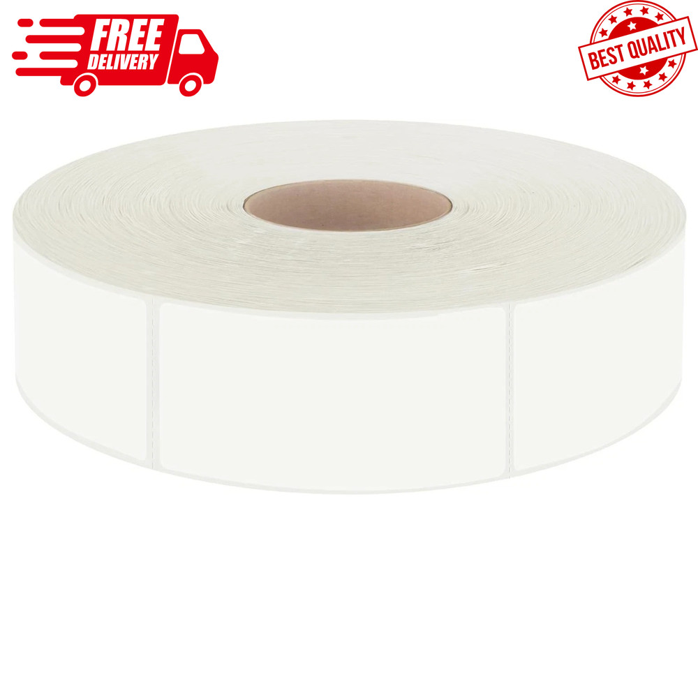 Model 1 (600 PCS) Color White Size 1.6*0.75 inches Material Paper Brand Hebayy