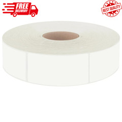 Model 1 (600 PCS) Color White Size 1.6*0.75 inches Material Paper Brand Hebayy