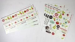 Set of 7 October Afternoon Farm Fresh Rub Ons 2 Styles Words Quotes Borders