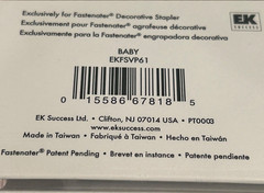 EK Success Sweet Baby Fastenater Decorative Staple Bars EKFSVP61 NEW