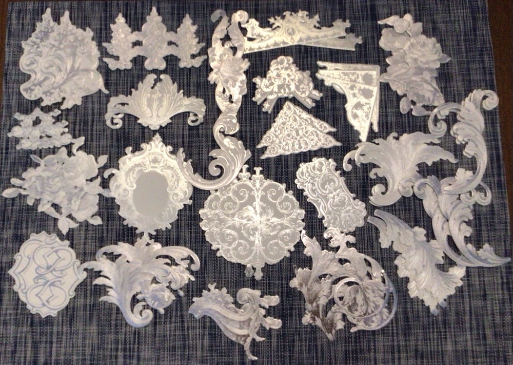 Anna Griffin Foil Flourishes “silver” Stickers set Of 47 NEW
