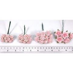 100 Mixed 4 Sizes Open Paper Flower Wedding Craft Scrapbook (TH-2SP2/3/6/8)