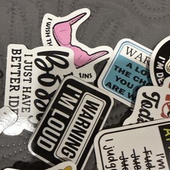 Lot Of 50+ Stickers Sarcasm Witty Rude Funny And More