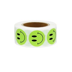 Hcode Happy Face Stickers Roll Circle Dots Paper Labels Reward Stickers Teach…