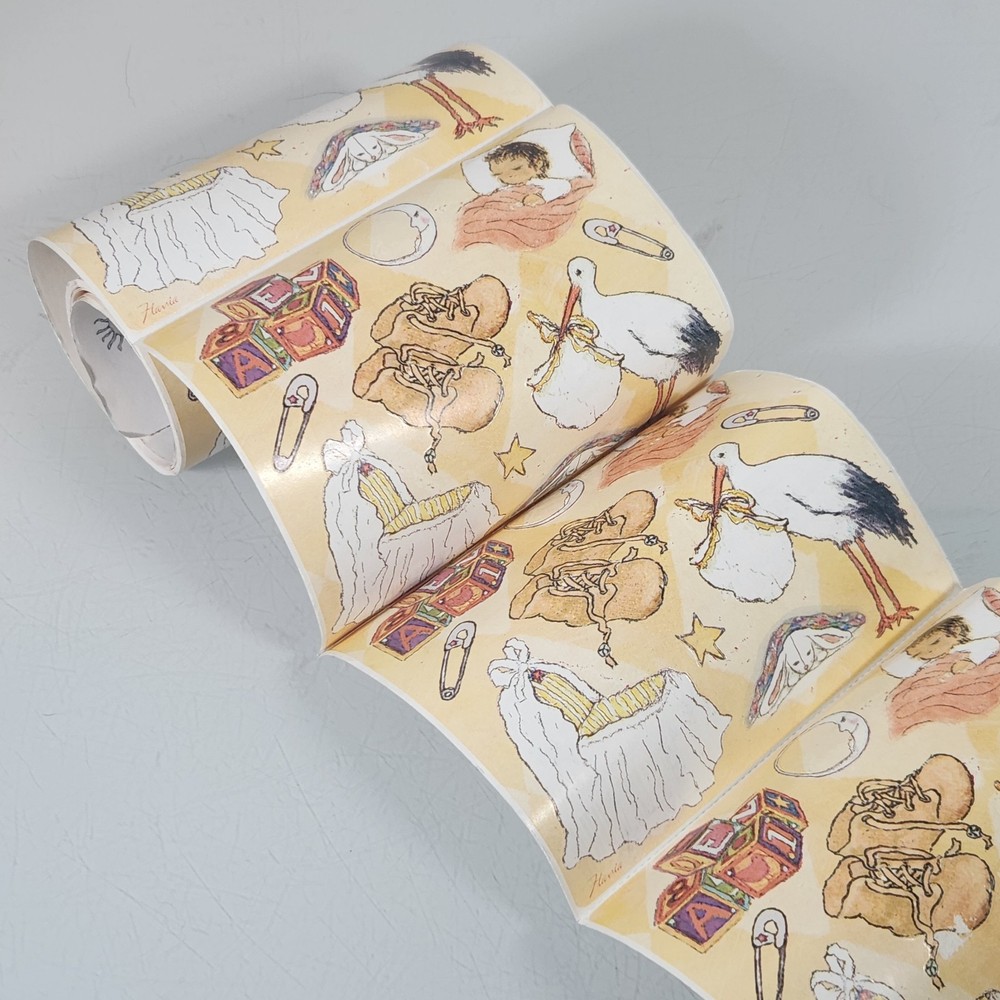 Vintage Flavia Baby Nursery Sticker Roll Lot of 21 Sheets – READ