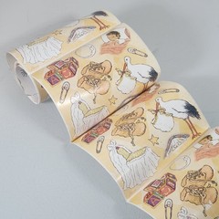 Vintage Flavia Baby Nursery Sticker Roll Lot of 21 Sheets – READ