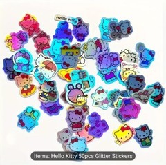 50 Hello Kitty Glitter Stickers