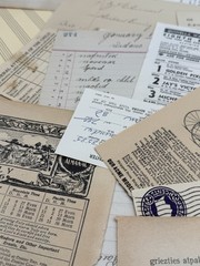 A curated collection of authentic vintage ephemera for art/junk journaling