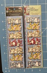 2 pkgs MARY ENGELBREIT CHRISTMAS Dimensional stickers Peace Joy Hope Love
