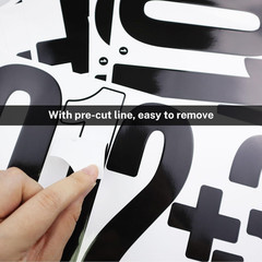 9 Sheets Large 6 Inch Number Stickers 0-9 Numbers, Self Adhesive and Waterproof