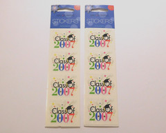 Mrs. Grossman’s Lot 4 Strips Brand New 2 Packages RF Class of 2007 Stickers