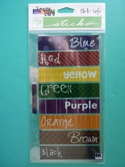 Stickopotamus/Sticko COLORS Binder Sheet Phrase Cafe Scrapbook Stickers
