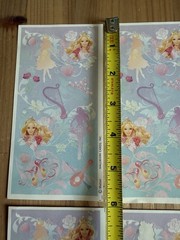 Hallmark Barbie 12 Dancing Princesses Stickers 6 Sheets, 2 Missing Stickers