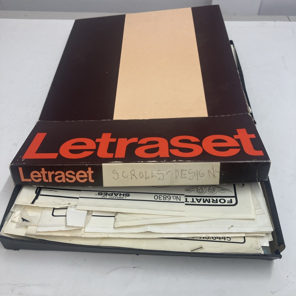 Letraset & Formatt Fancy Borders, Corners, Flourishes & Line Rule Sheets Lot 50+