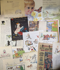 Vintage Childrens Ephemera Junk Journal Pack Book Pages Collage Crafts