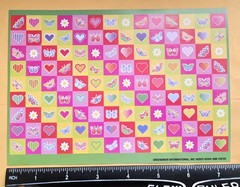 Butterflies/ Heart Love Sticker Sheet