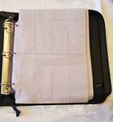CREATIVE MEMORIES Black STICKER BINDER w/30 Pocket Pages 6 ASSORTED SIZES!