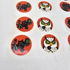 Vintage Eureka Halloween Scratch & Sniff Stickers Bat Cat Owl Loose Mixed Lot