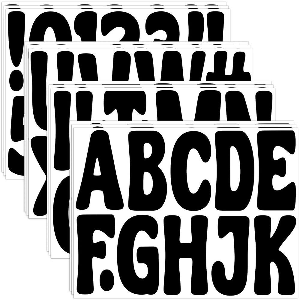 150 PCS Letter Stickers Bulletin Board Letters 12 Sheets Large Alphabet Number S