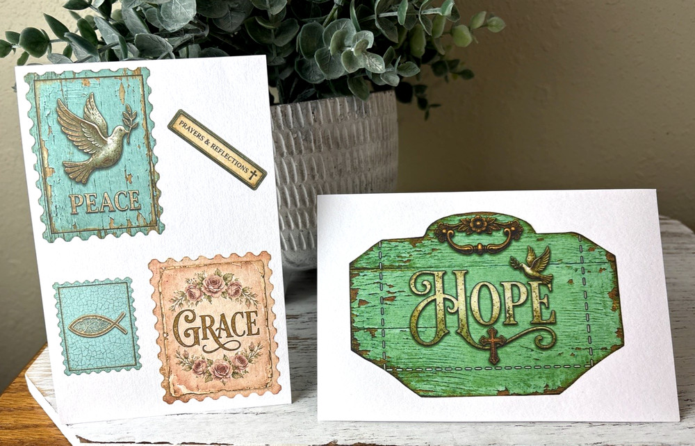 Mini Christian Ephemera Pack For Scrapbook Junk Journal Mixed Media Card Toppers