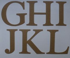4″ ELEGANT FONT – Uppercase Alphabet Letters Chipboard Die Cuts – 26 Pc