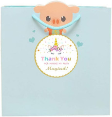 Unicorn Stickers – Thank You Party Favors – 50 Pack/2″