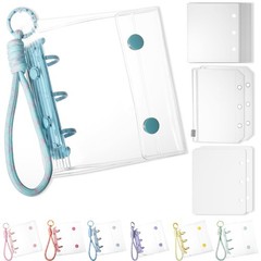 gomura Binder A8 Sky Blue Sticker Organizer 20 Refills Set